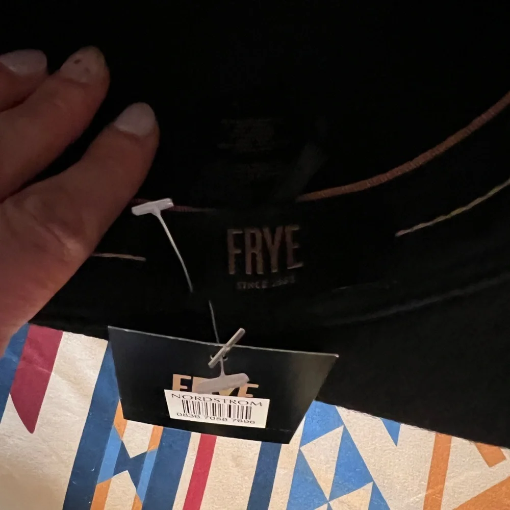 Frye Black Wide Brim Wool Felt Hat
